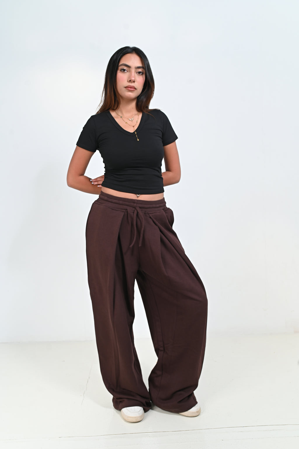 Sweatpants wide leg Cotton