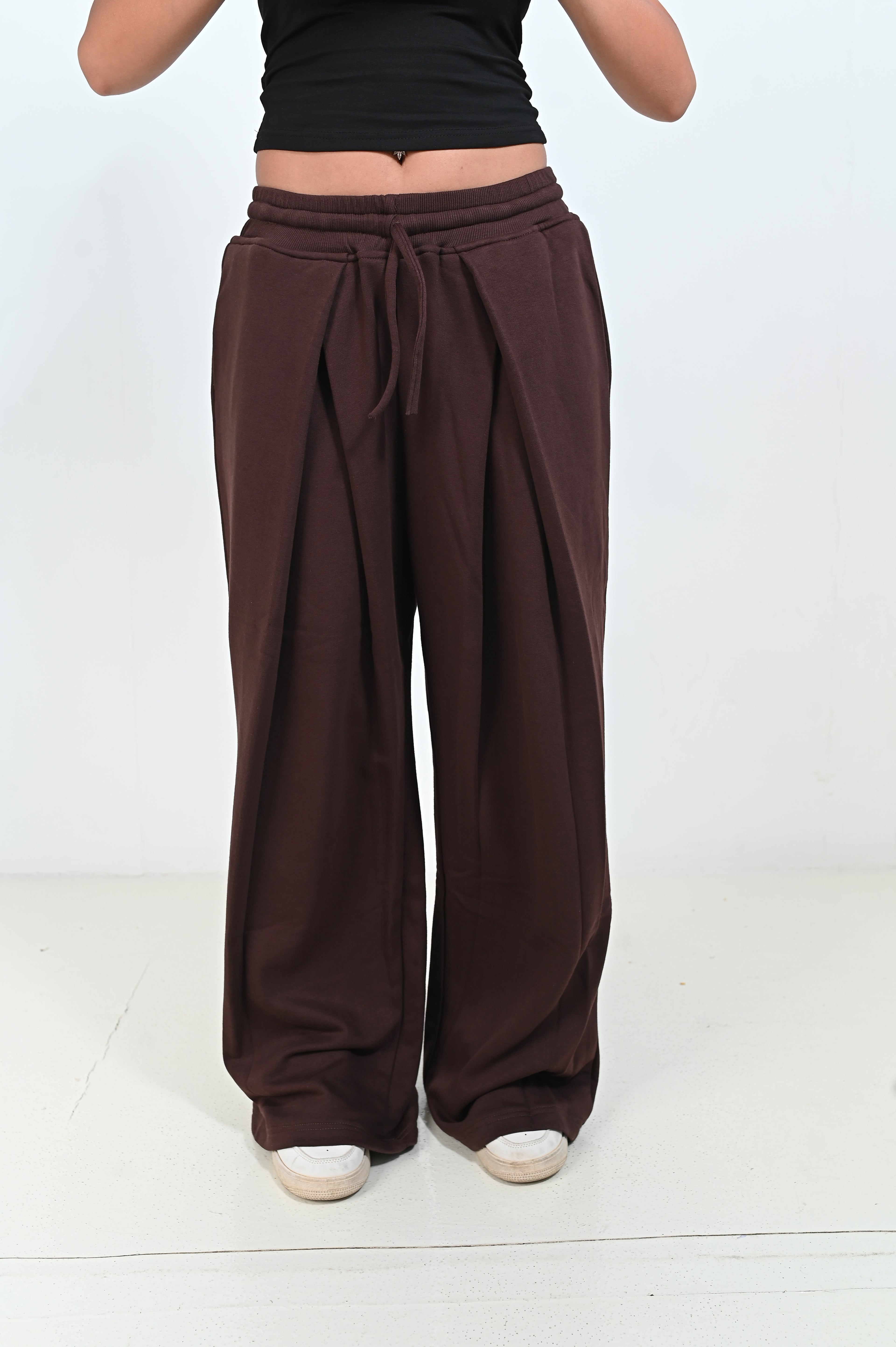 Sweatpants wide leg Cotton