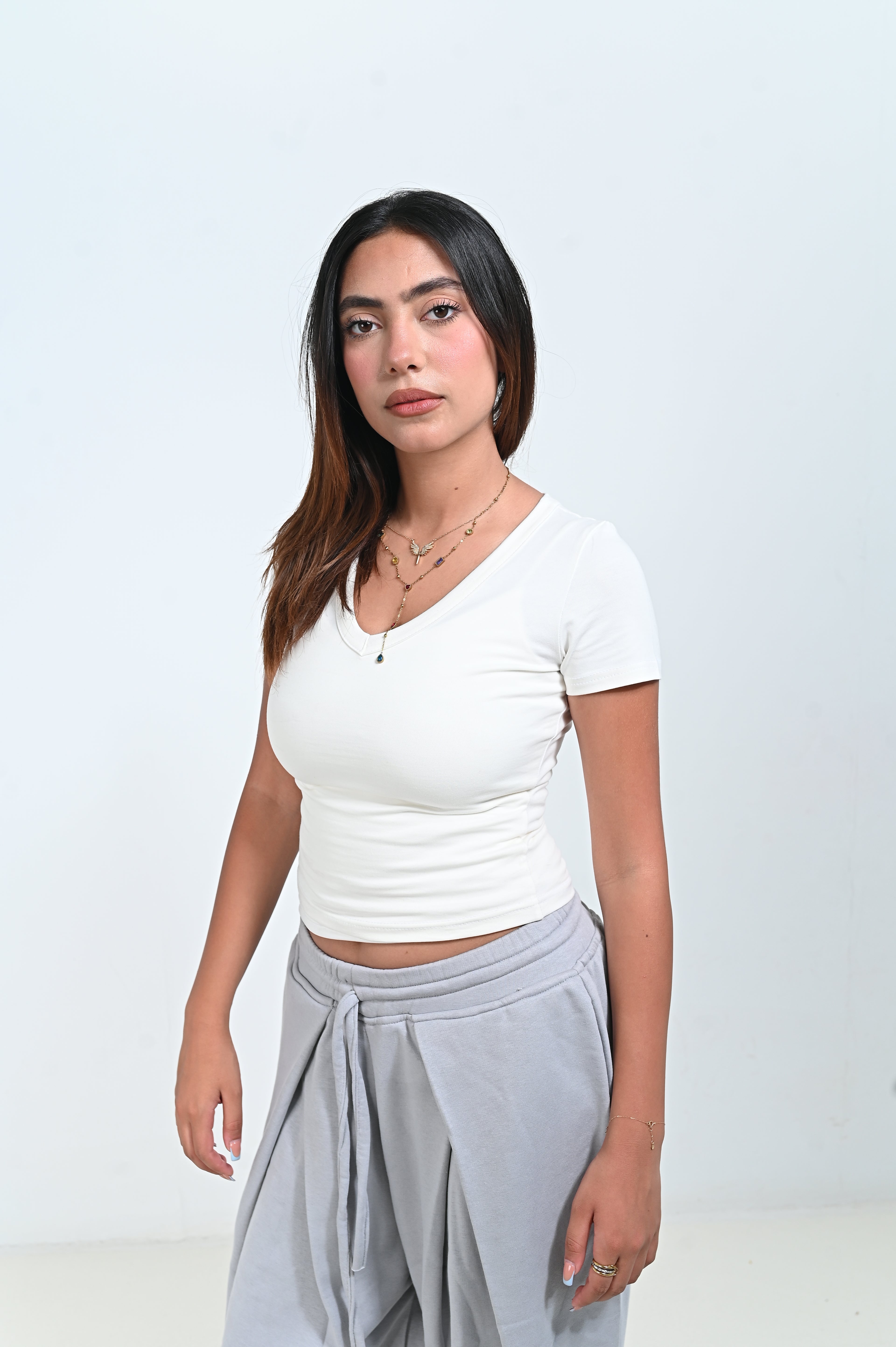 V Basic Top Cotton