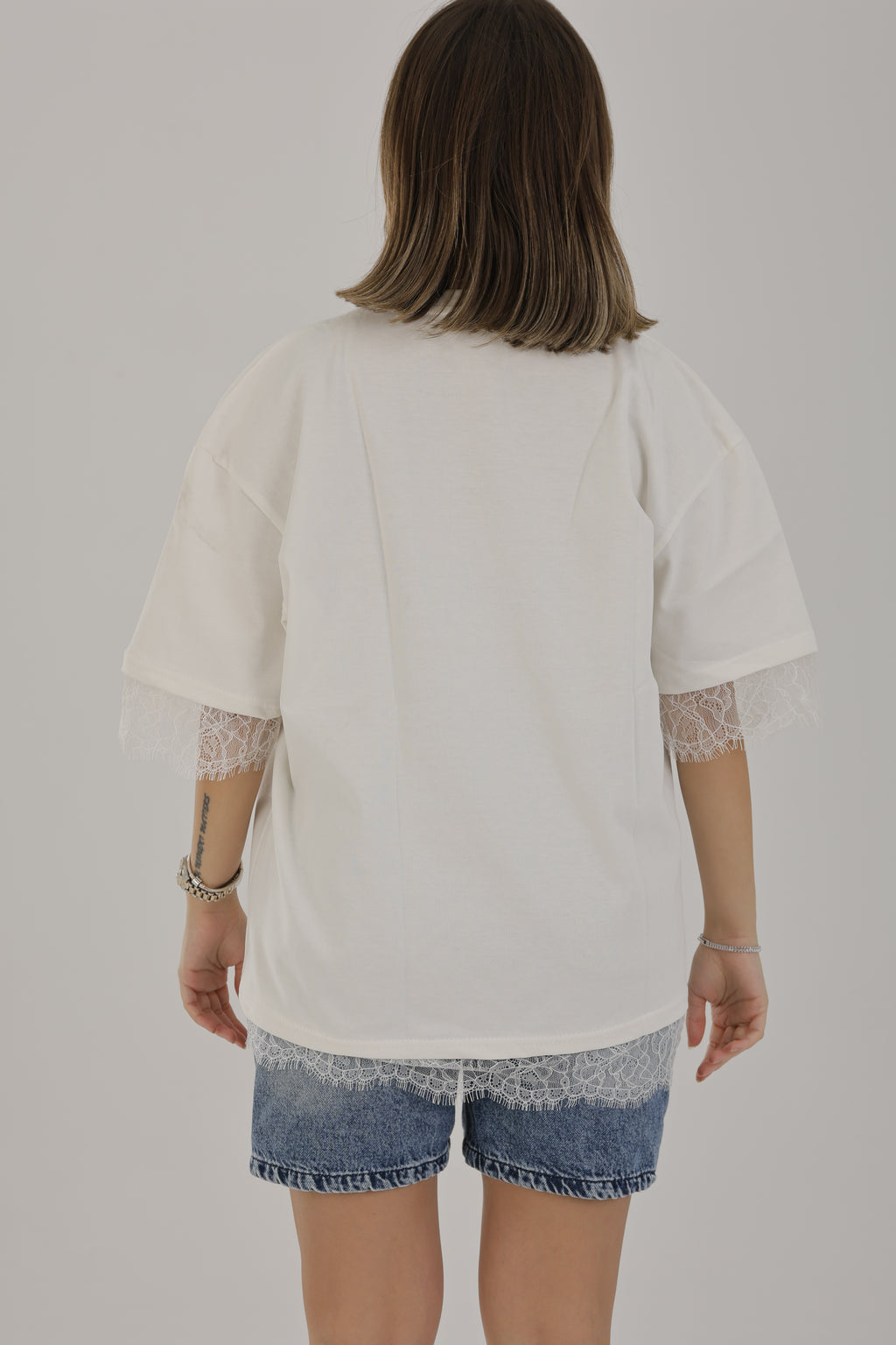 Lace T-shirt White