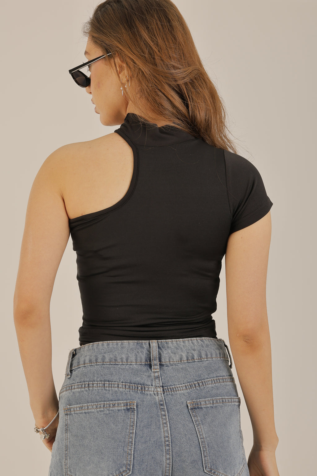 One Shoulder Basic Top