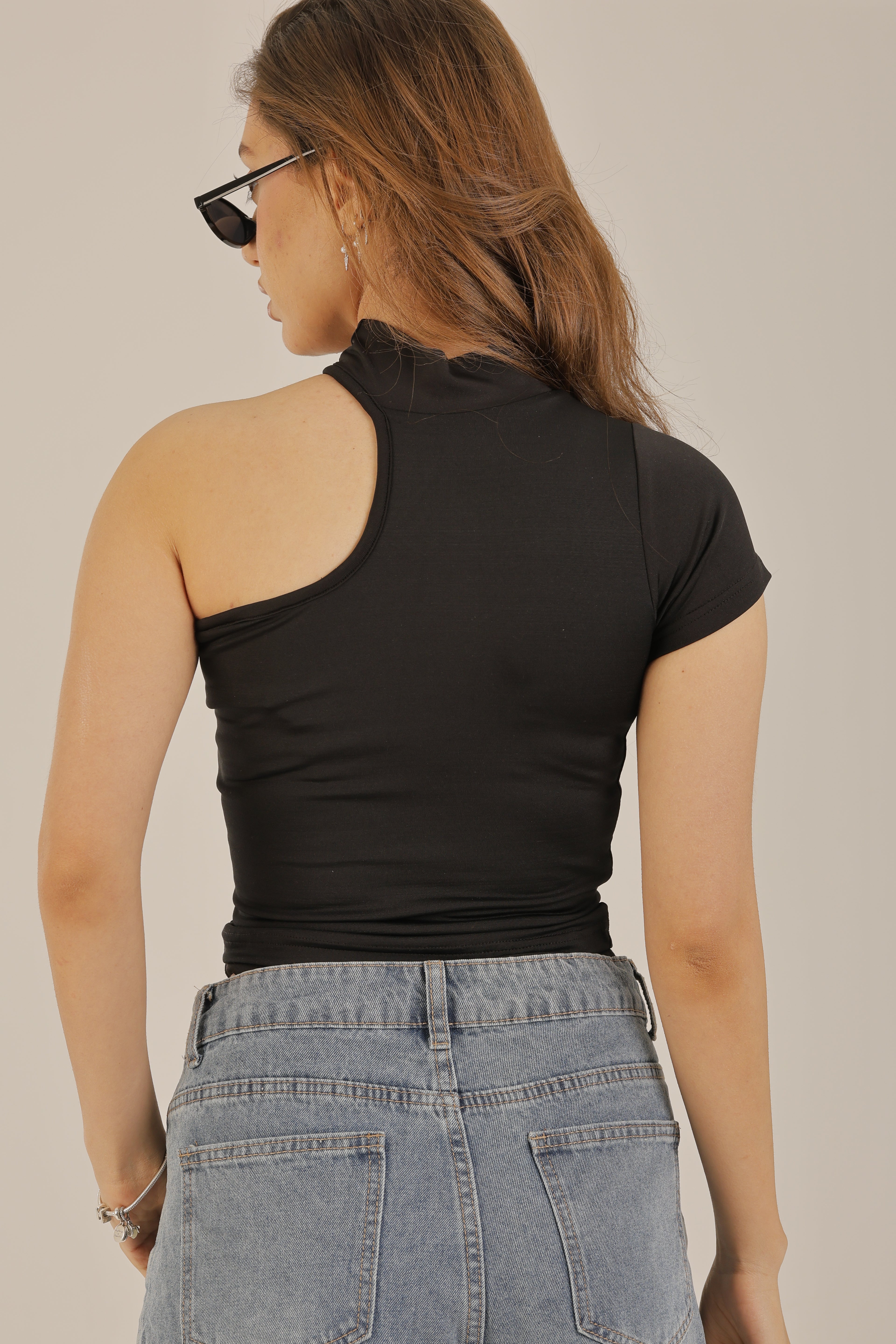 One Shoulder Basic Top