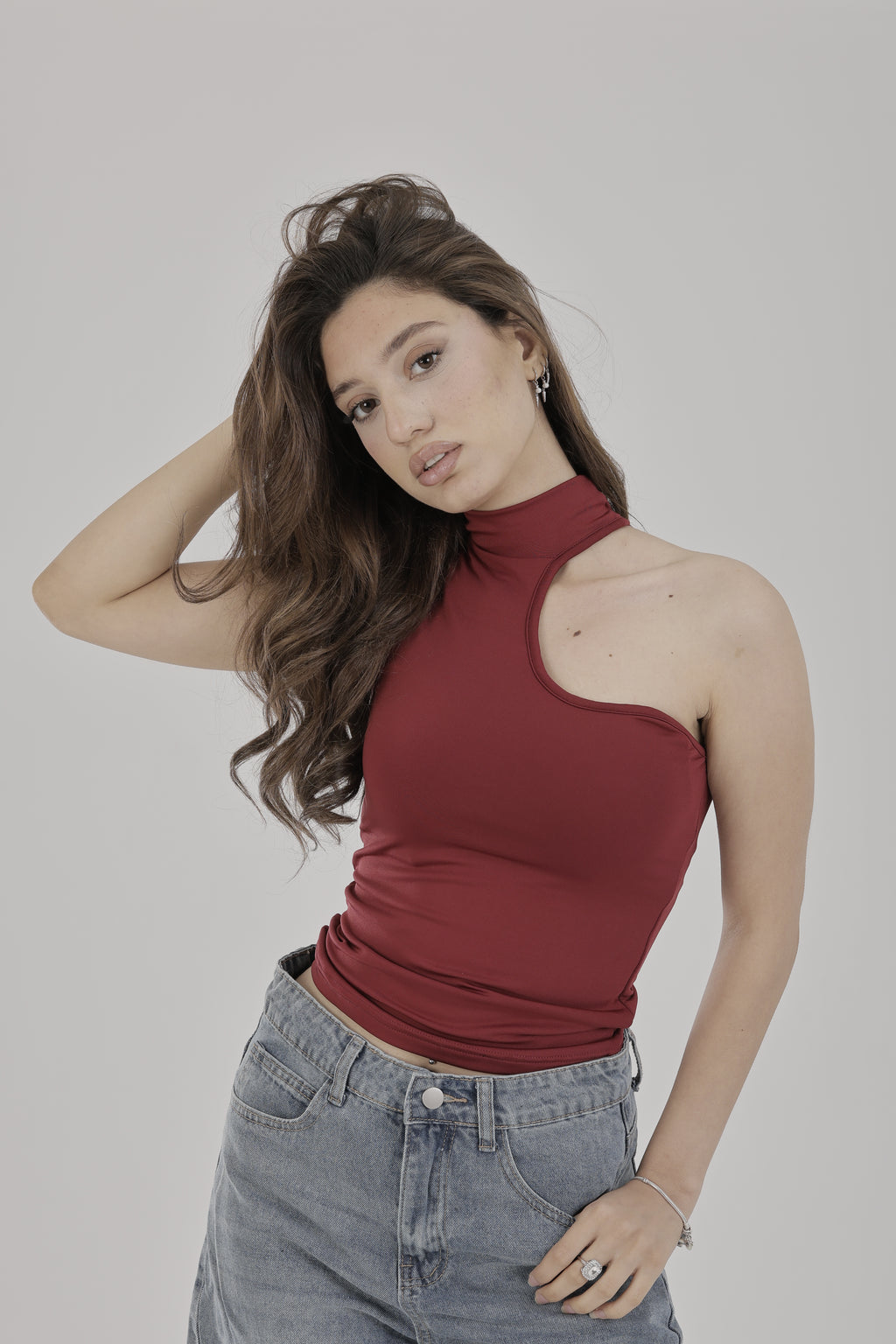 One Shoulder Basic Top