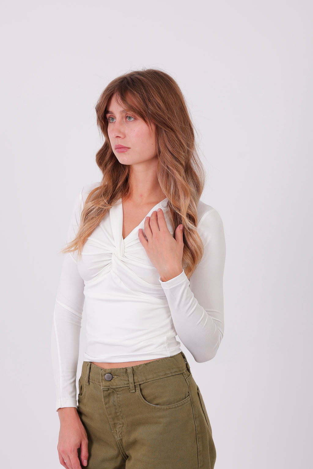 Butterfly Basic Long sleeve White