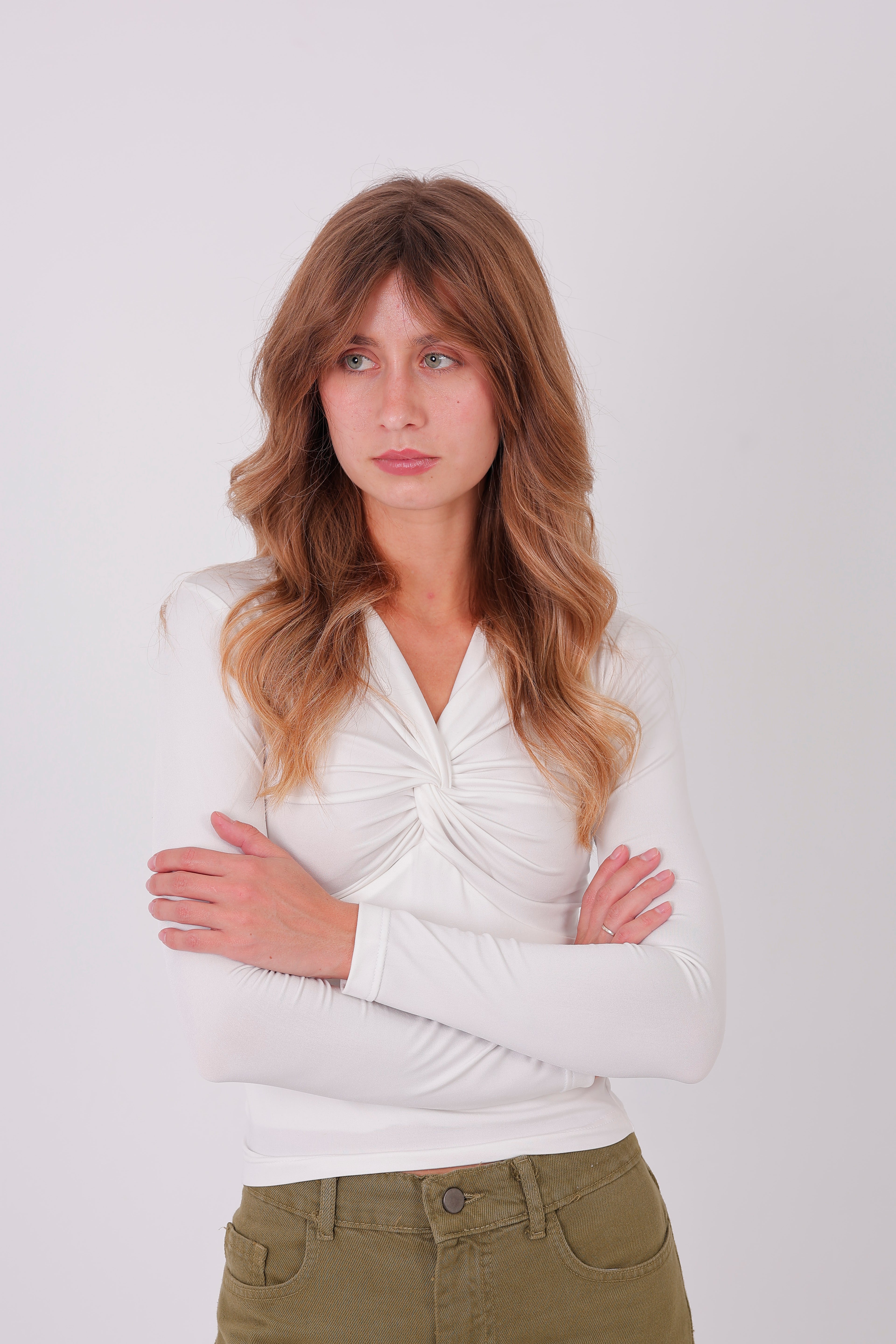 Butterfly Basic Long sleeve White