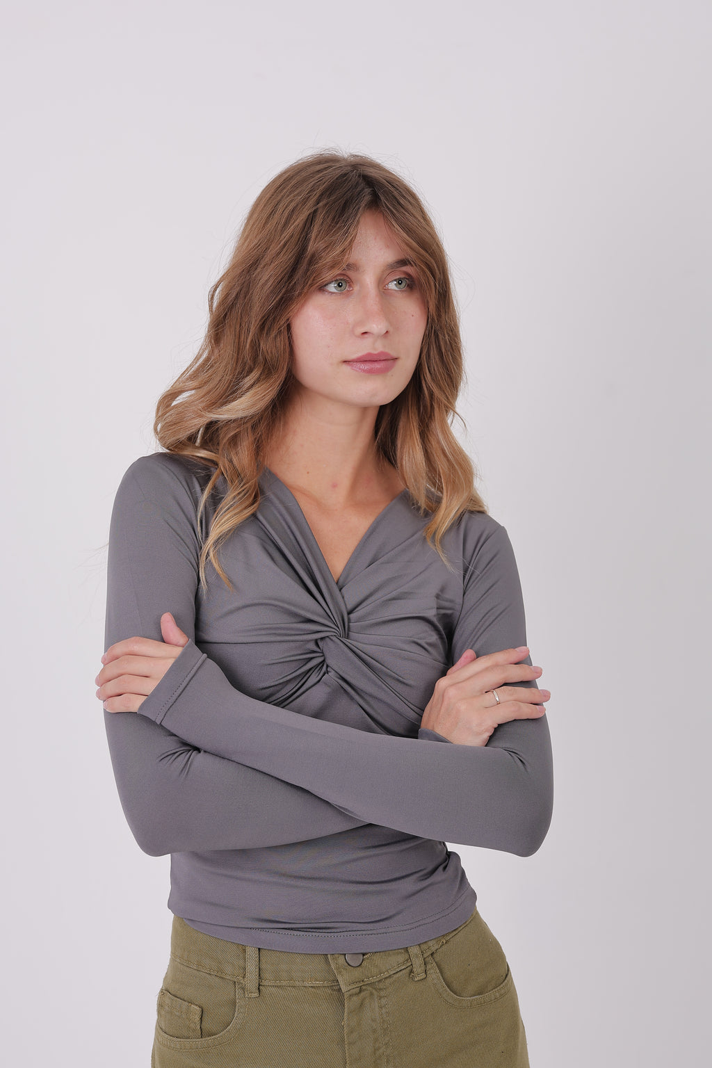 Butterfly Basic Long sleeve Gray