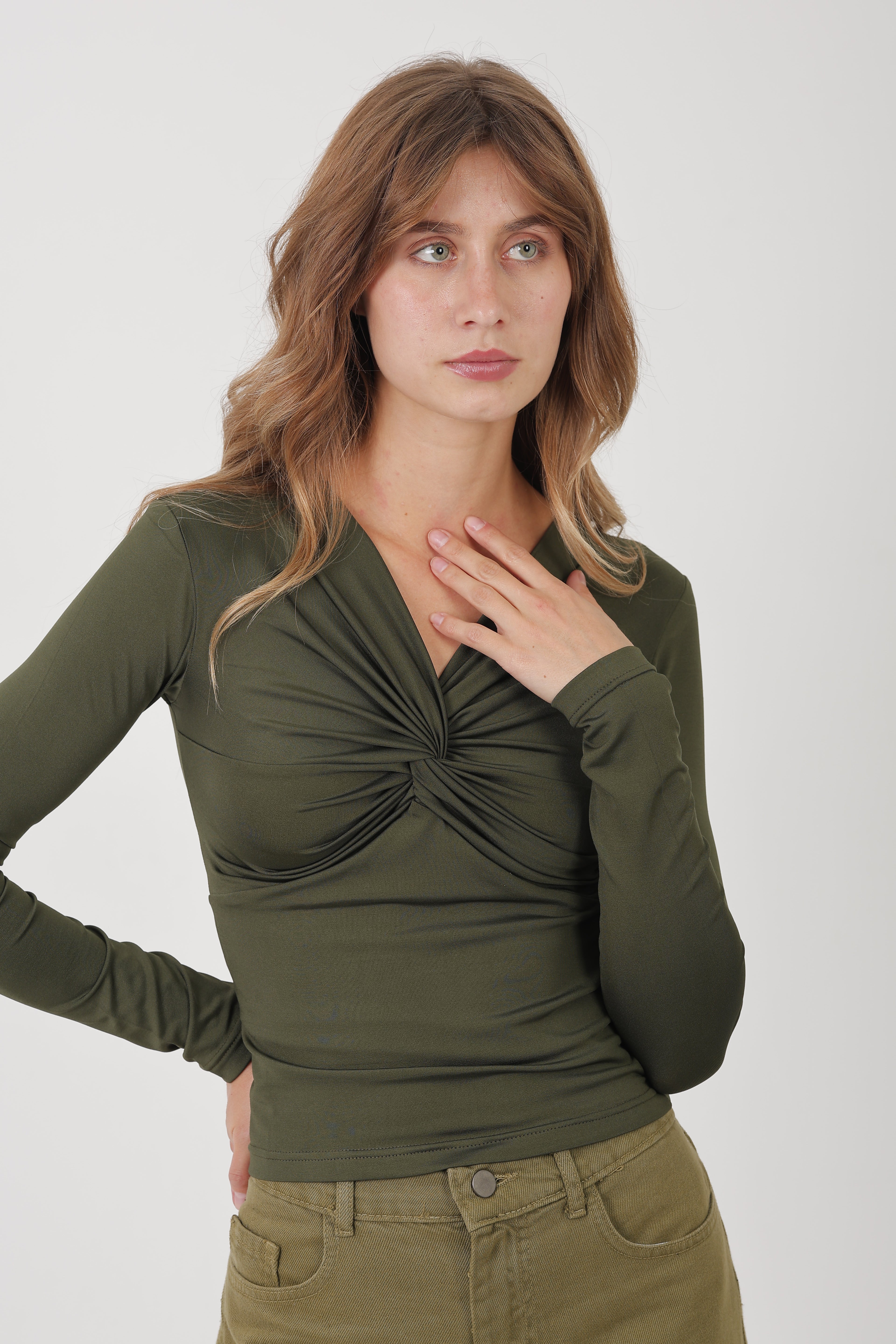 Butterfly Basic Long sleeve Olive