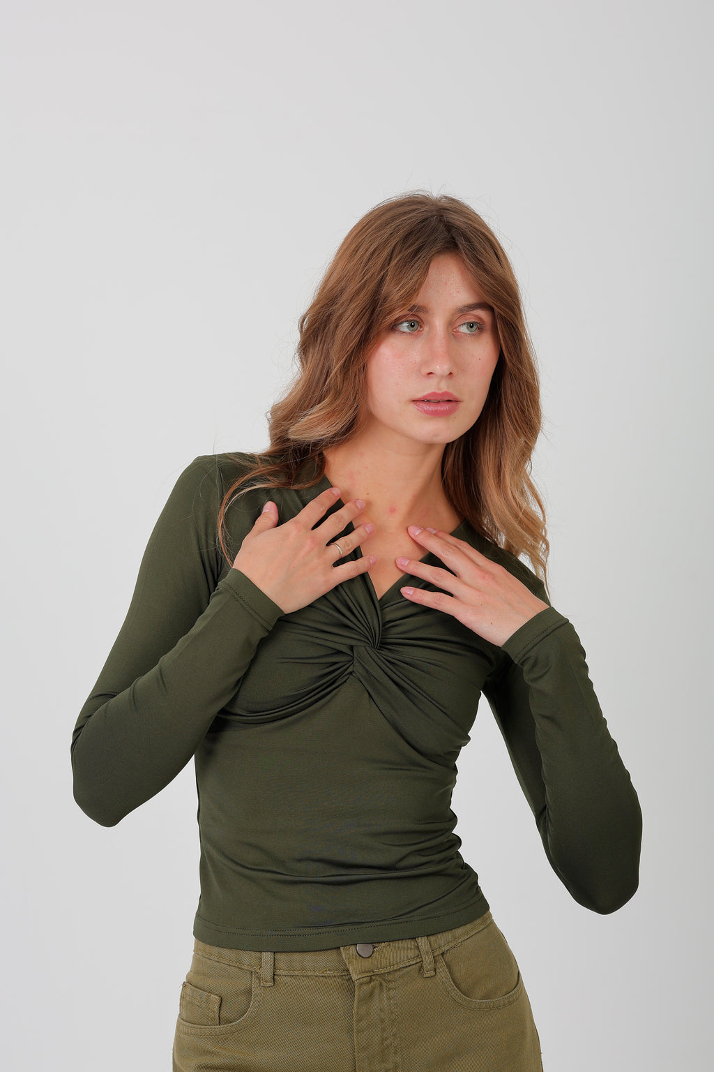 Butterfly Basic Long sleeve Olive
