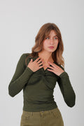 Butterfly Basic Long sleeve Olive