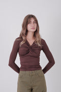 Butterfly Basic Long sleeve Brown